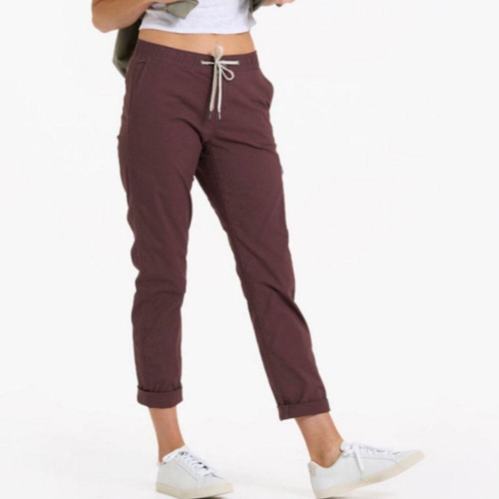 Vuori Ripstop DuraTerra Pant Chestnut Burgundy Women's Medium